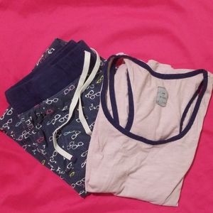 Jane and Bleecker Women's 2 piece Pajamas Set